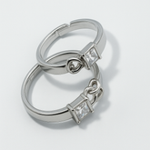 Beautifull Crafted Heart Couple Ring