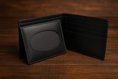 Durable Mens Black Leather Wallet