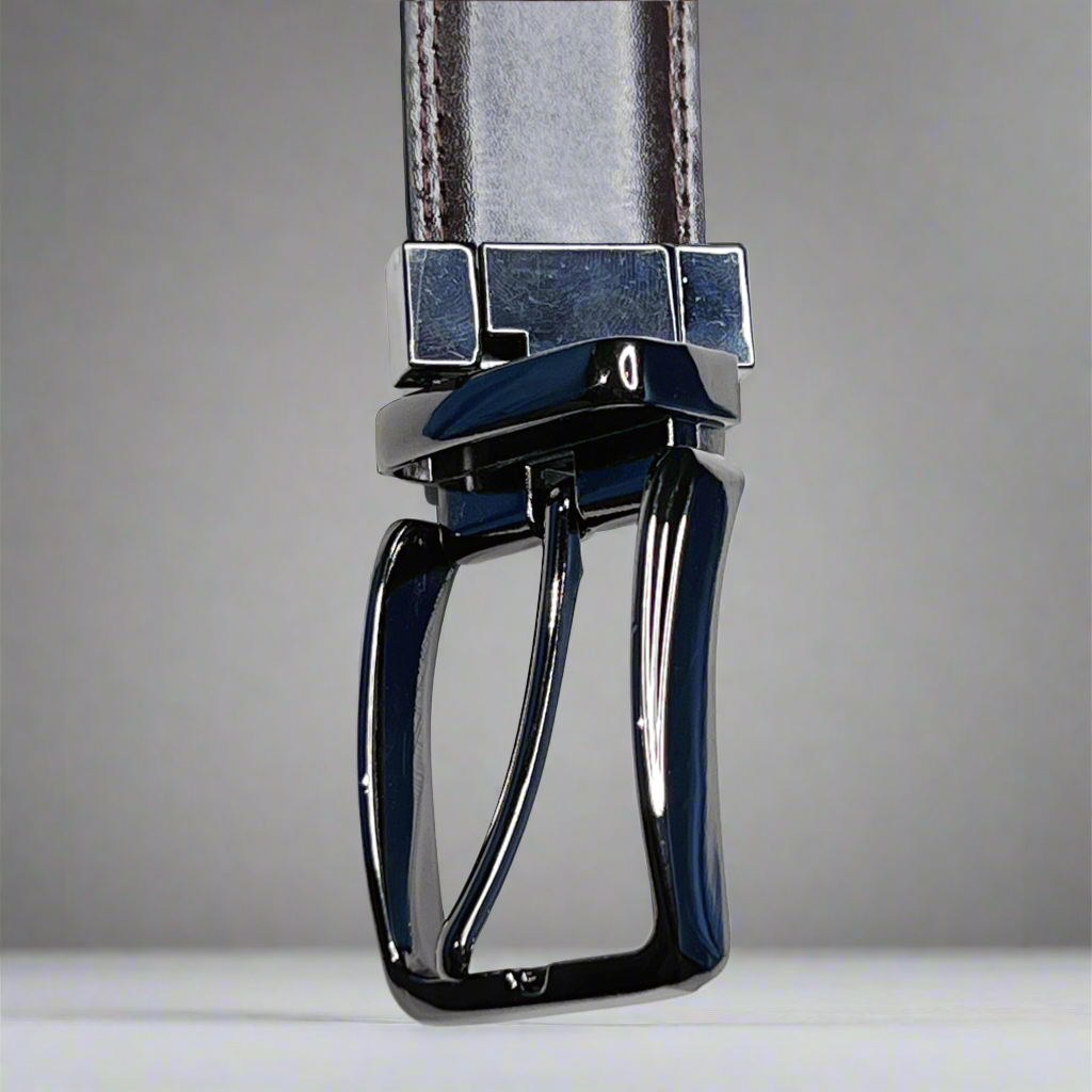 2 in 1 Reversible Leather Belt Double Stitch