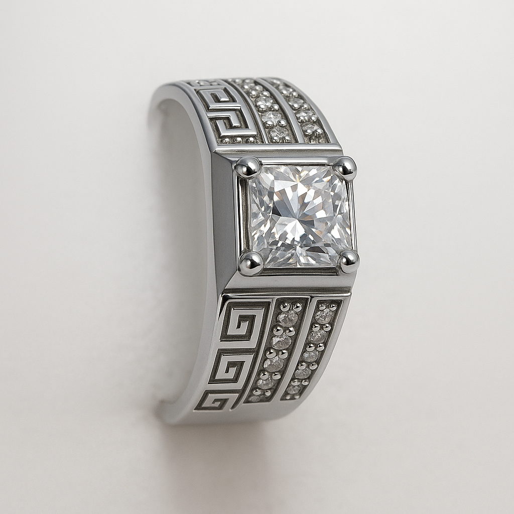 Beautifull Crafted Pearl Couple Ring