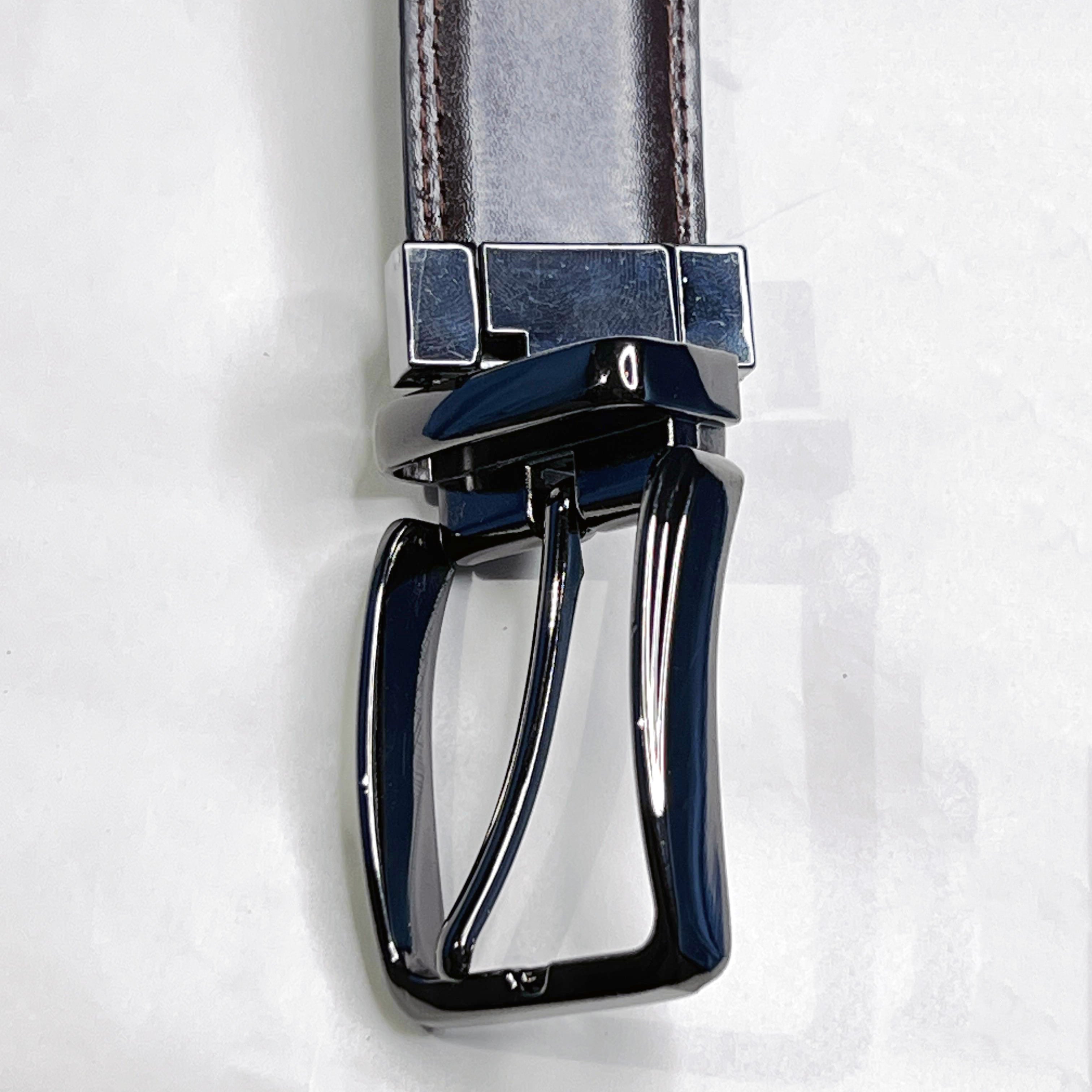 2 in 1 Reversible Leather Belt Double Stitch